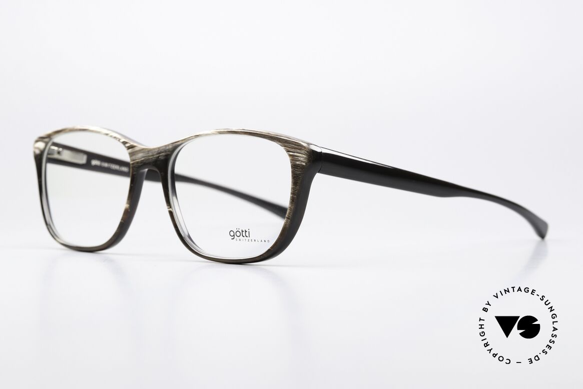 Götti Bogart Genuine Horn Eyeglasses, true rarity (pure natural material, handmade) vertu, Made for Men and Women