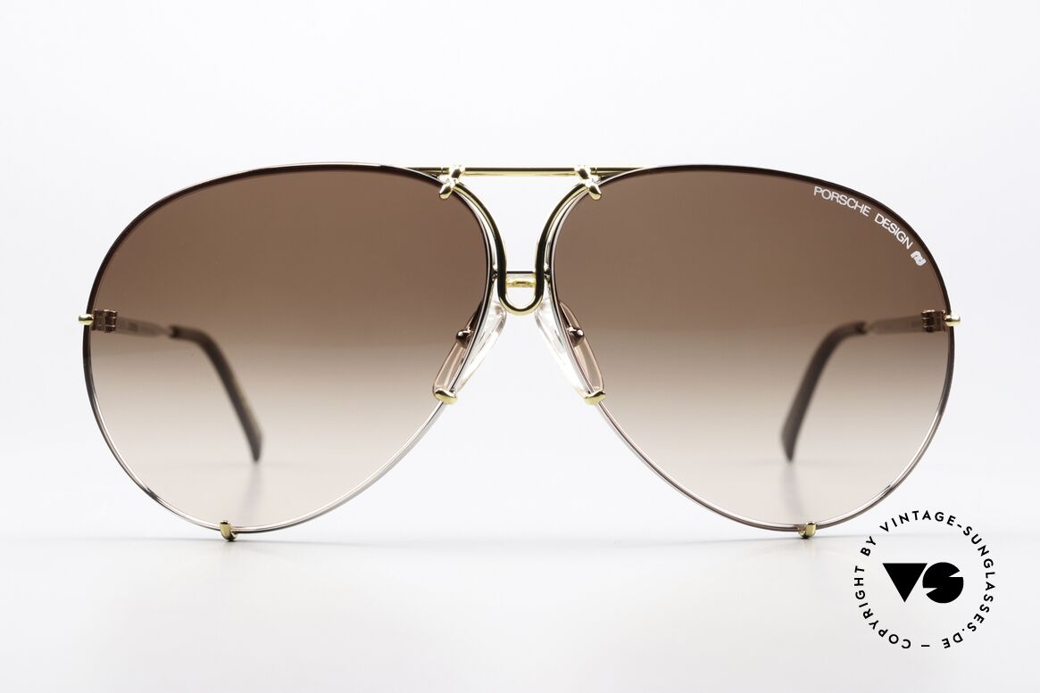 Porsche 5621 80's Bicolor Sunglasses, bicolor: gold and silver = best-selling in the 1980's, Made for Men