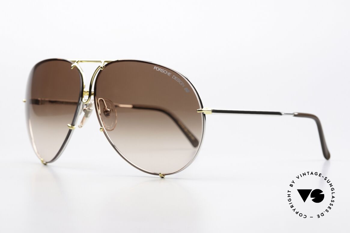 Porsche 5621 80's Bicolor Sunglasses, the legend with interchangeable lenses; true vintage, Made for Men