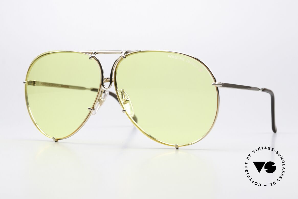 Porsche 5623 Ultra Rare Yellow PD Lenses, vintage Porsche Design by Carrera shades from 1987, Made for Men