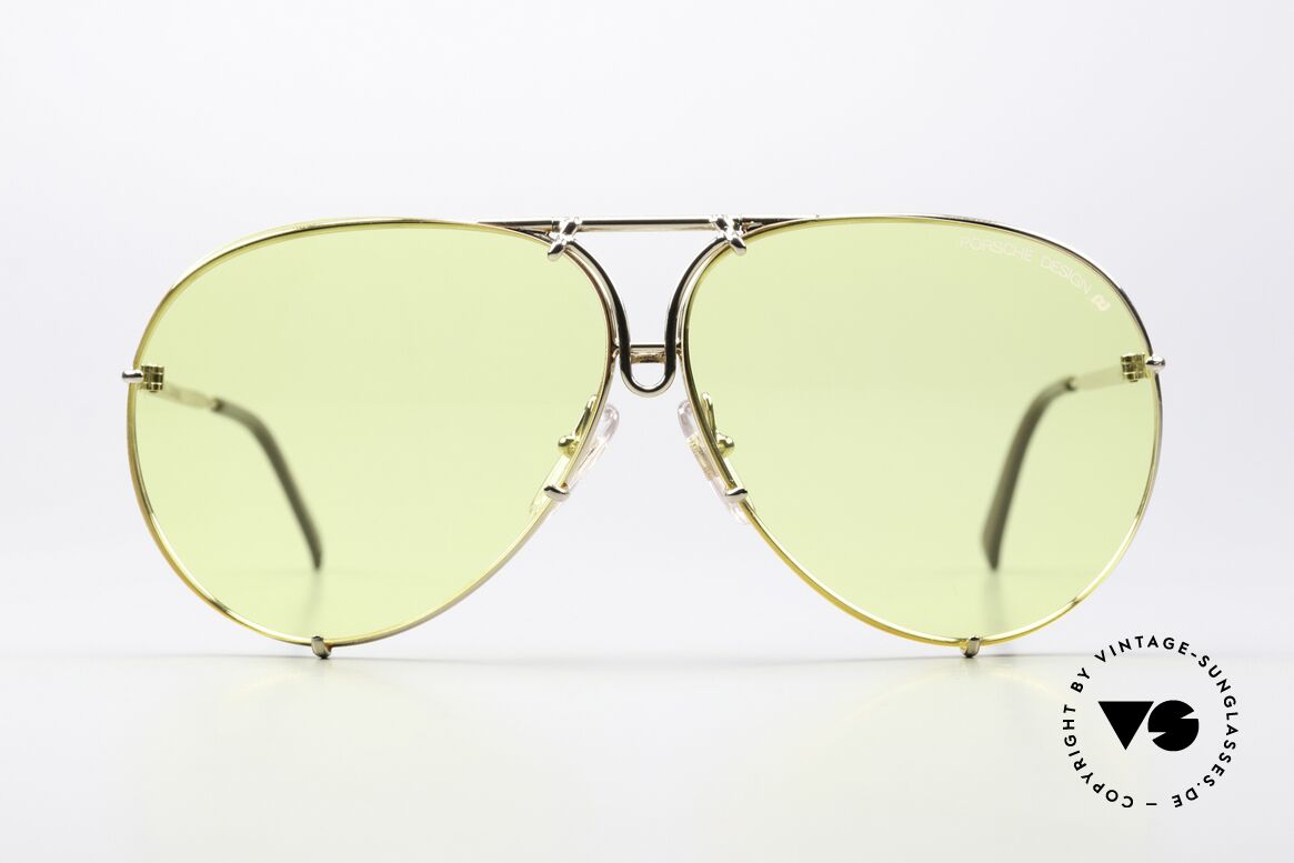 Porsche 5623 Ultra Rare Yellow PD Lenses, the legend with interchangeable lenses; true vintage, Made for Men