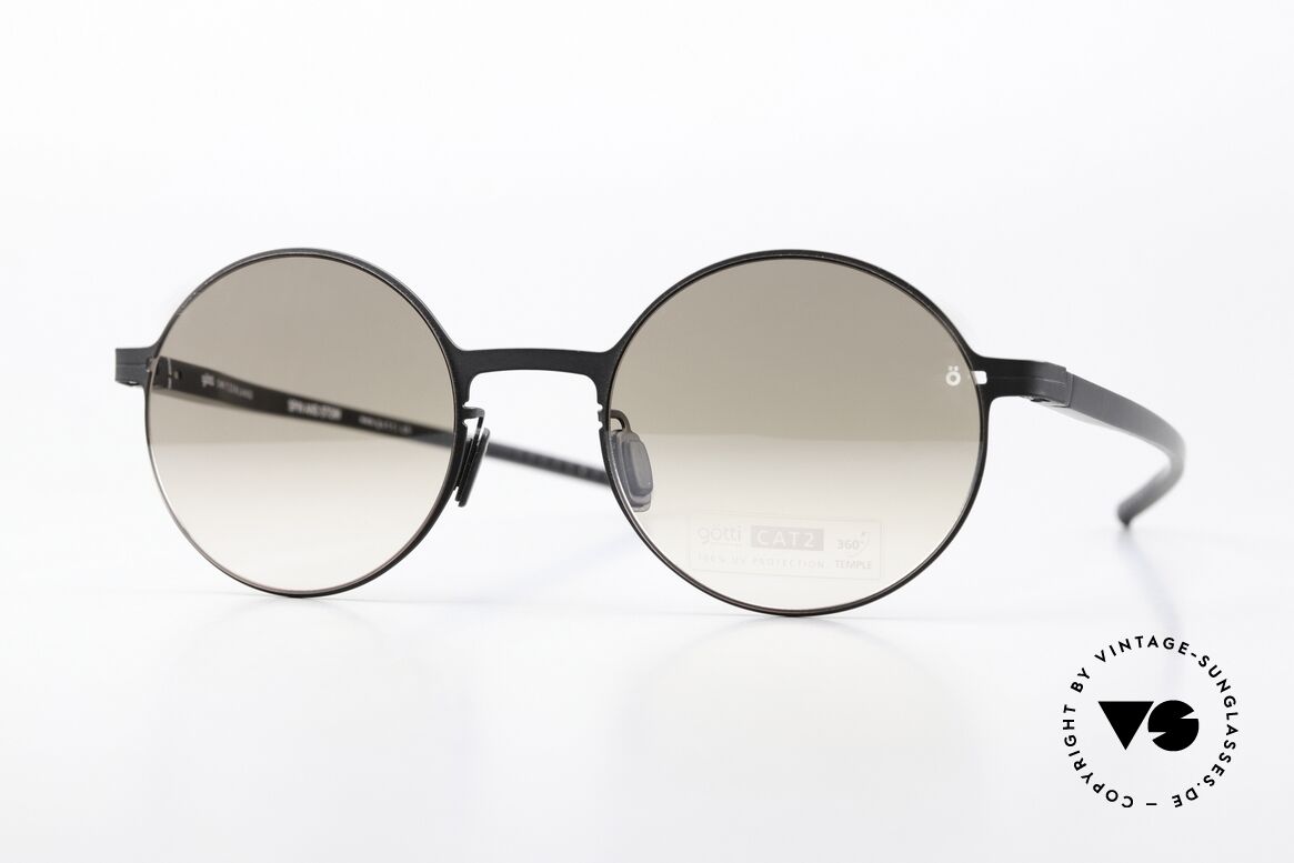 Götti Tamal-S Round Titan Sunglasses, Götti / Goetti sunglasses, Tamal-S, size 48/20, Made for Men and Women