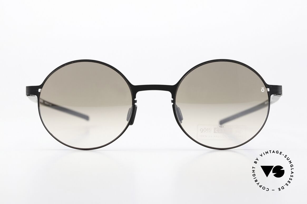 Götti Tamal-S Round Titan Sunglasses, super light titanium shades, MADE IN JAPAN!, Made for Men and Women