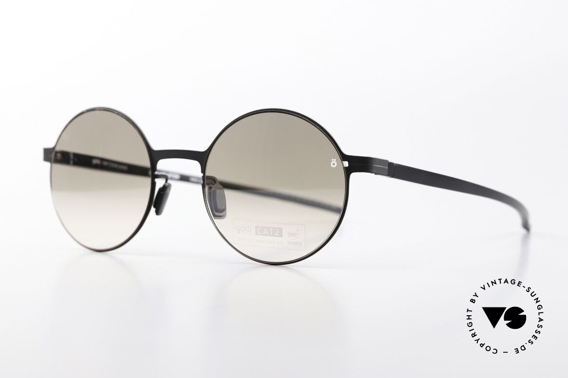 Götti Tamal-S Round Titan Sunglasses, tangible top quality; timeless in color and shape, Made for Men and Women