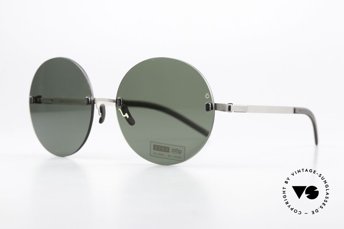 Götti Perspective PRS02 Rimless Round Sunglasses, www.gotti.ch/en/collections/goetti-perspective, Made for Men and Women