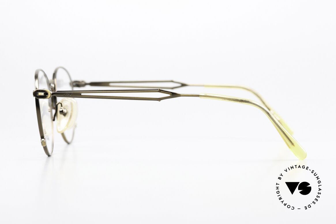 Jean Paul Gaultier 55-2177 Metallic Smoke Gold Frame, unworn (like all our rare vintage 90's designer glasses), Made for Men and Women