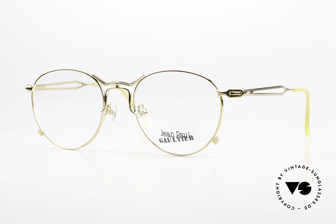 Jean Paul Gaultier 55-2177 Rare Specs Large Size 51mm, extraordinary vintage J.P. Gaultier designer eyeglasses, Made for Men and Women