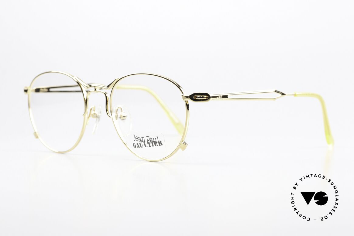 Jean Paul Gaultier 55-2177 Rare Specs Large Size 51mm, brilliant JPG fashion accessory with orig. DEMO lenses, Made for Men and Women