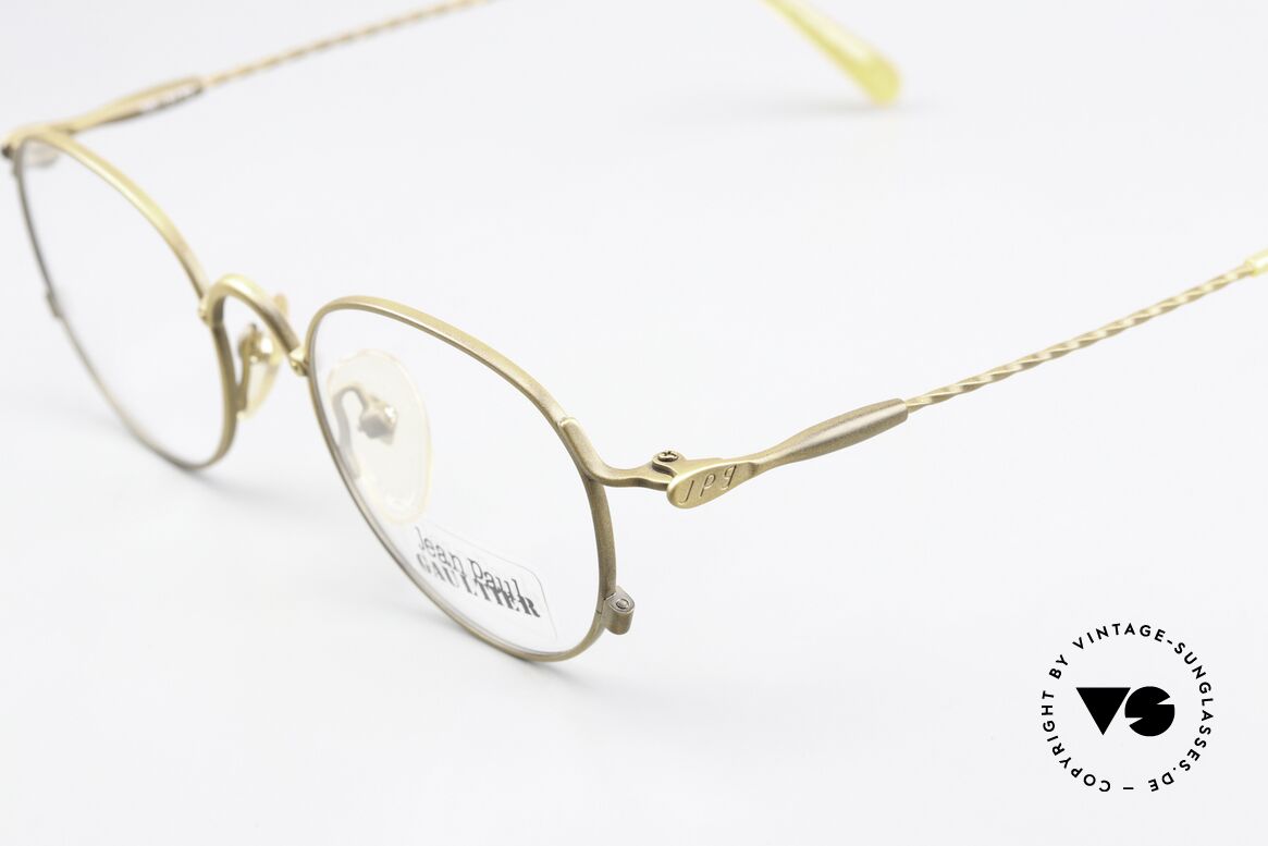Jean Paul Gaultier 55-2172 Vintage Round Eyeglasses, orig. DEMO lenses (collector's item), size 48/19, Made for Men and Women