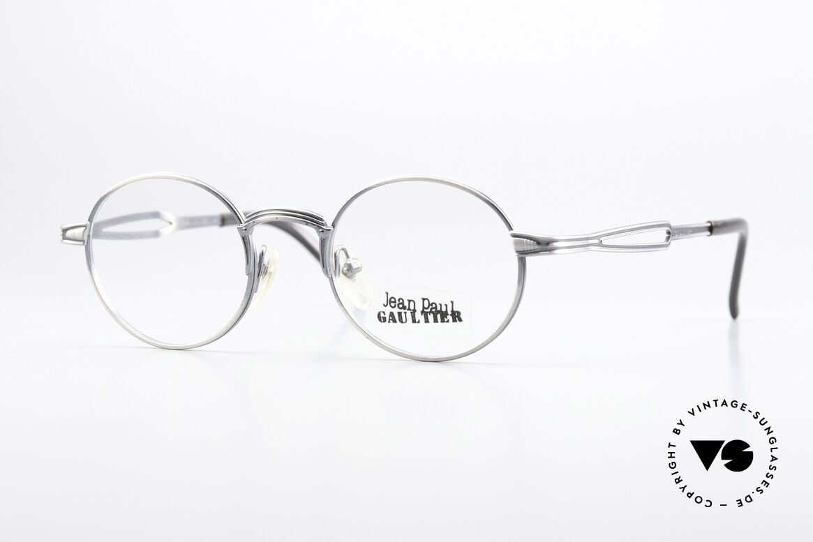 Jean Paul Gaultier 55-7107 Vintage Eyewear From 1997, small round vintage specs by Jean Paul GAULTIER, Made for Men and Women
