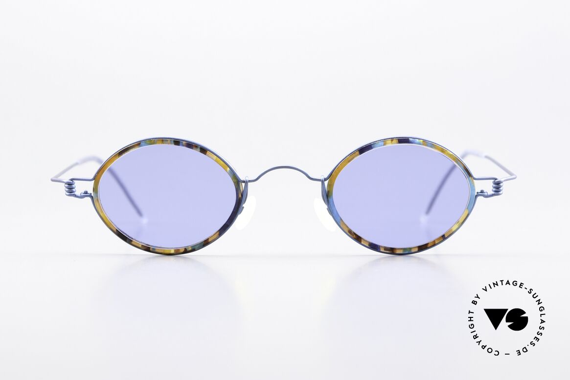 Lindberg Corona Air Titan Rim Round Titanium Frame Unisex, LINDBERG Air Titanium Rim sunglasses in size 40-24, Made for Men and Women