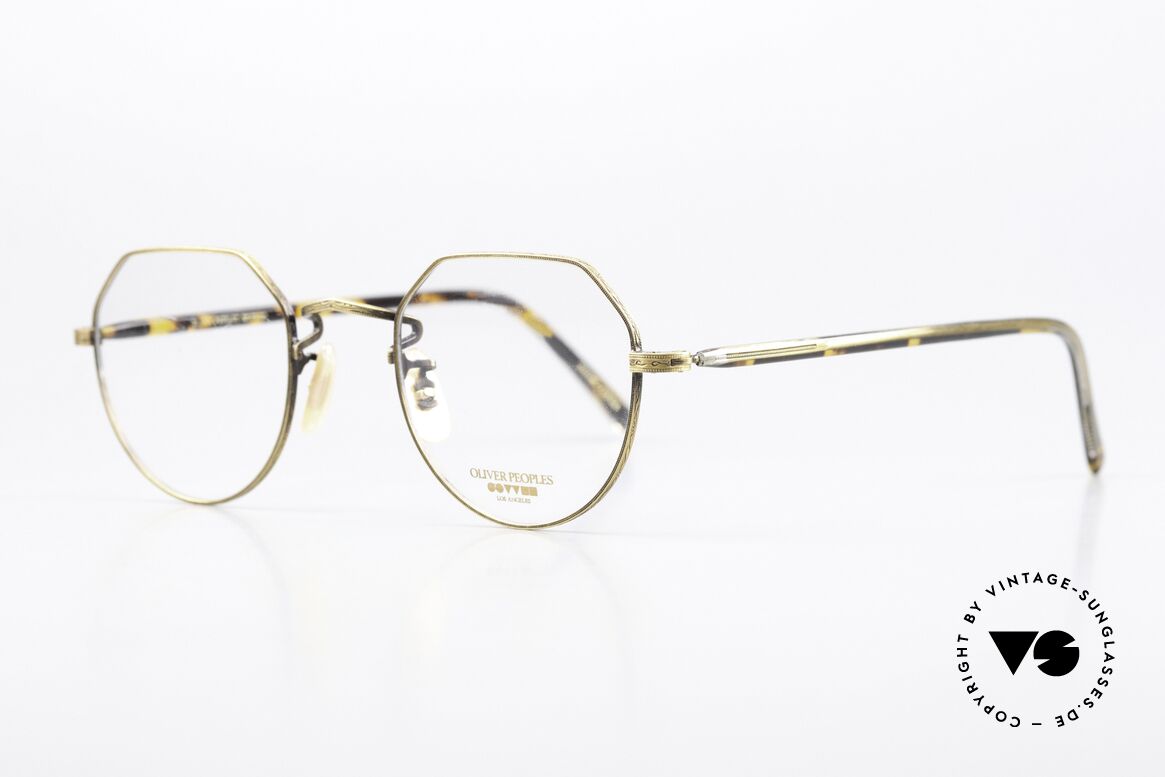 Oliver Peoples OP43 80's 90's Original Frame, striking UNISEX model OP-43 T-AG (antique gold), Made for Men and Women