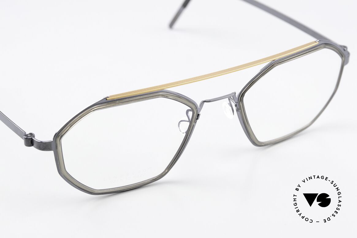 Lindberg 9756 Strip Titanium Nice Color Combination, unworn, new old stock with original case by Lindberg, Made for Men