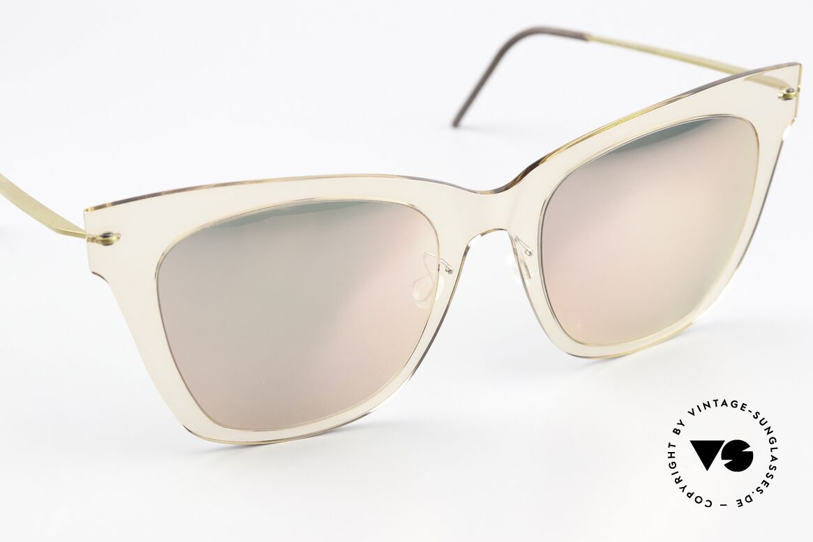 Lindberg 8318 NOW Transparent And Mirrored, because, transparent frame and mirrored lenses, Made for Women