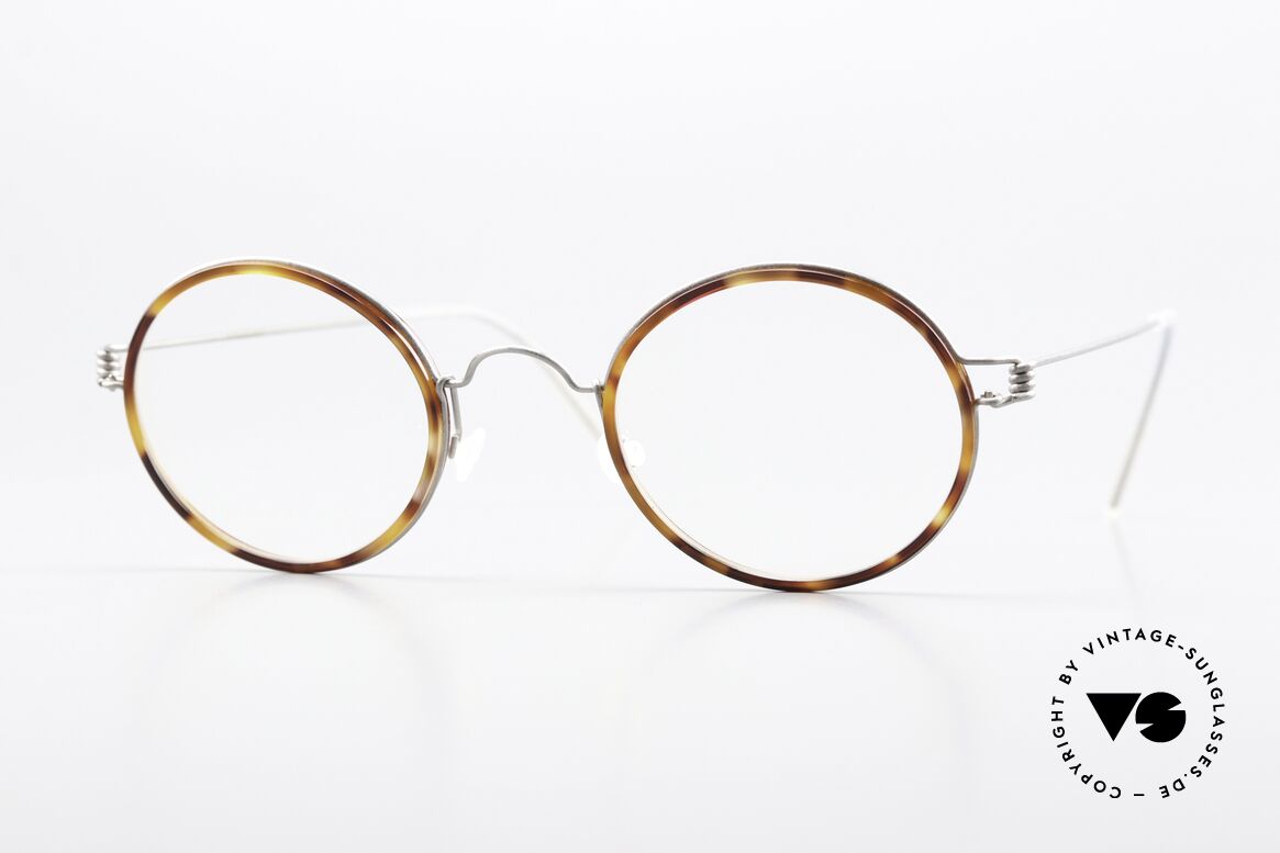 Lindberg Harley Air Titan Rim Round Glasses Women & Men, small round glasses of the Lindberg Air Titanium series, Made for Men and Women