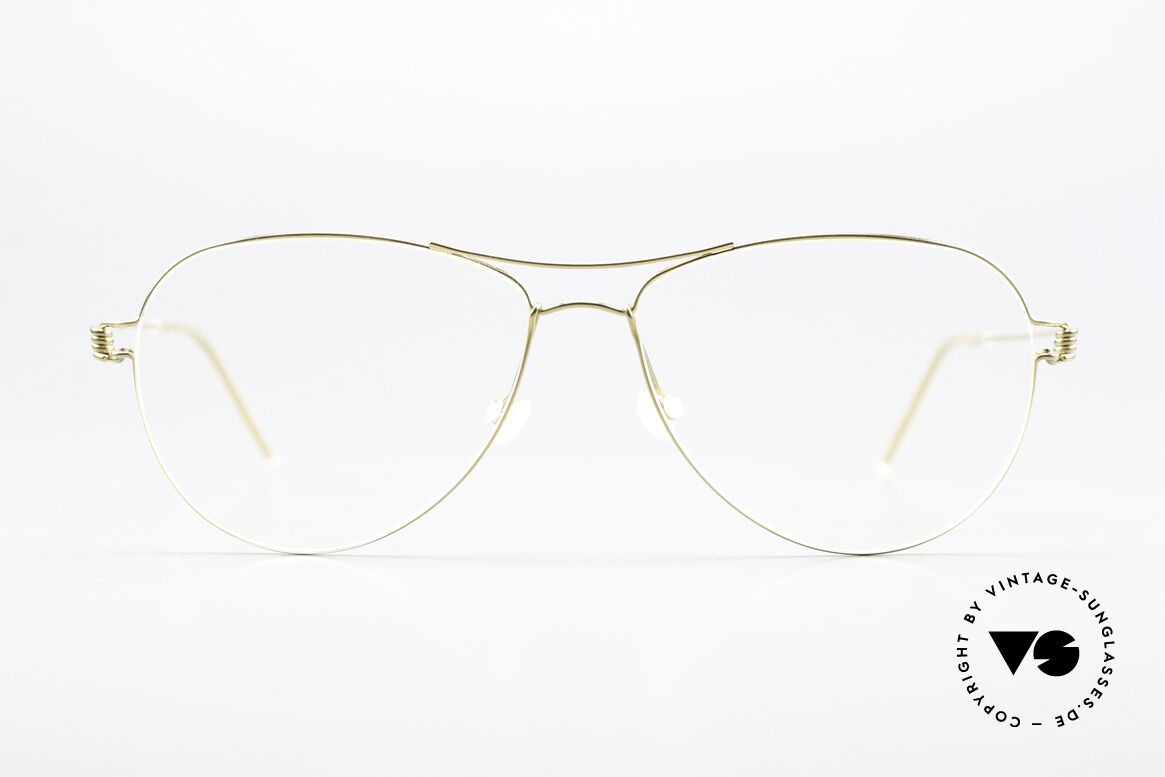 Lindberg Tilda Air Titan Rim Gold Titanium Frame Unisex, model TILDA in size 54-14 for ladies and gentlemen, Made for Men and Women