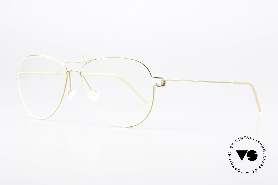 Lindberg Tilda Air Titan Rim Gold Titanium Frame Unisex, simply timeless, stylish & innovative: grade 'vintage', Made for Men and Women