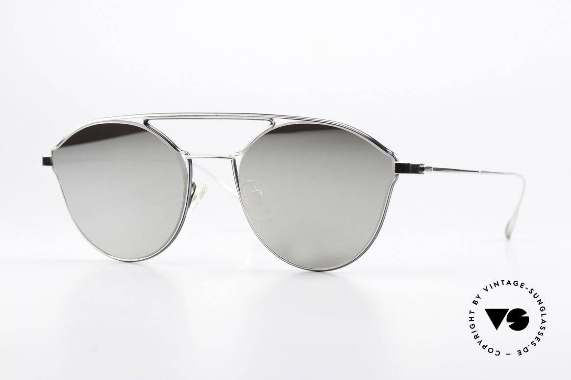 Yuichi Toyama US-016 Silver Mirrored Sun Lenses, incredibly elegant Yuichi Toyama sunglasses, Made for Women
