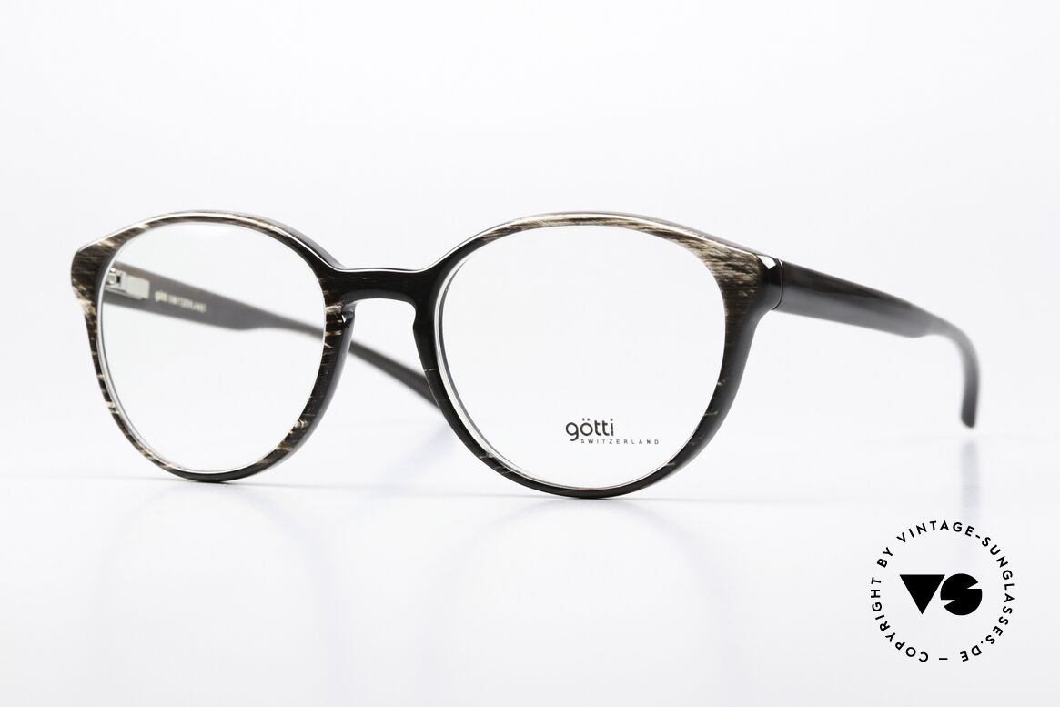 Götti Basti 1200€ Retail Price In 2016, Goetti Basti BM horn eyeglasses in size 47-19, 135, Made for Women
