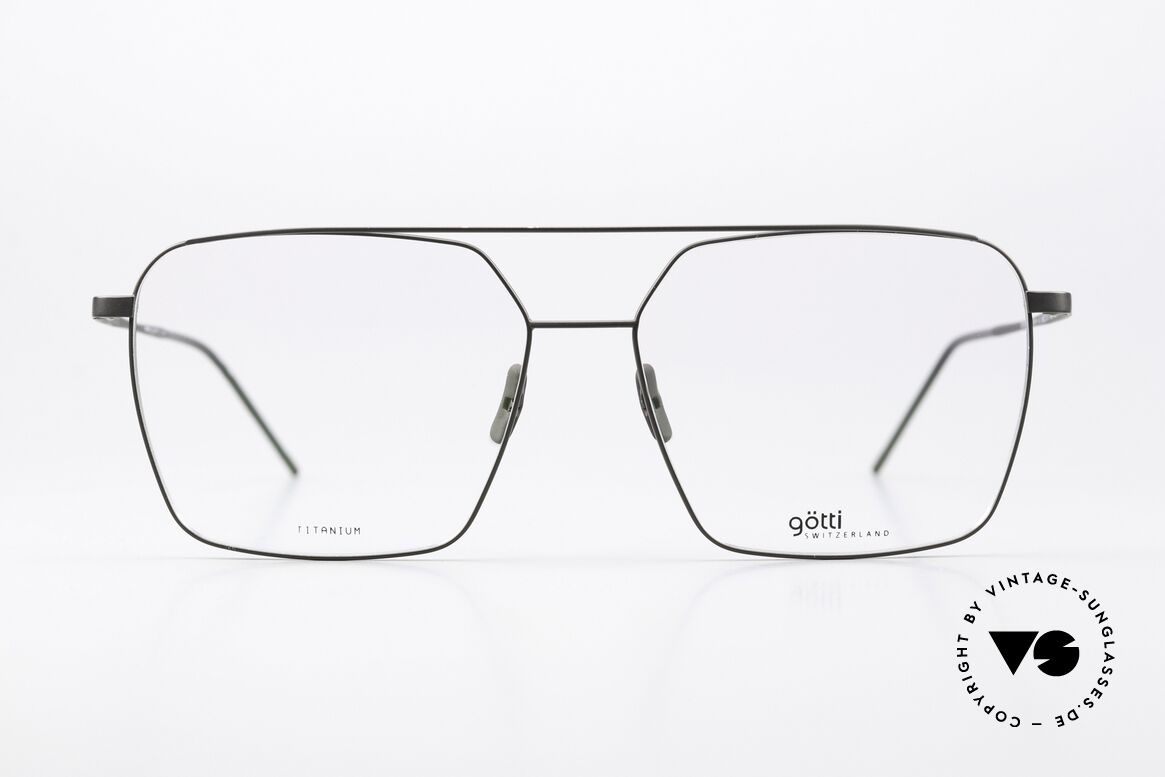 Götti Doga Striking Titanium Eyewear, Götti / Goetti glasses Doga, BLKM-G, size 58/15, Made for Men