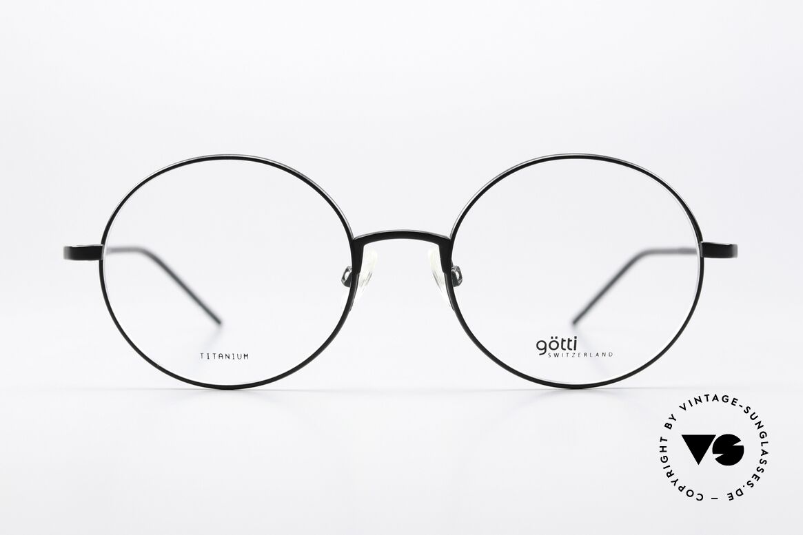 Götti August Round Titanium Glasses, round, light titanium frame, MADE IN JAPAN!, Made for Men and Women