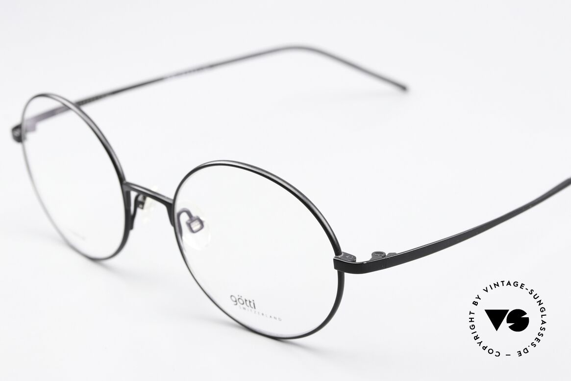 Götti August Round Titanium Glasses, unisex frame: combination of nostalgia & purism, Made for Men and Women