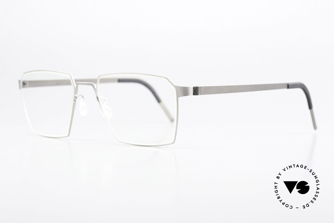 Lindberg 9628 Strip Titanium Square Titanium Frame, light as a feather but extremely stable & very durable, Made for Men and Women