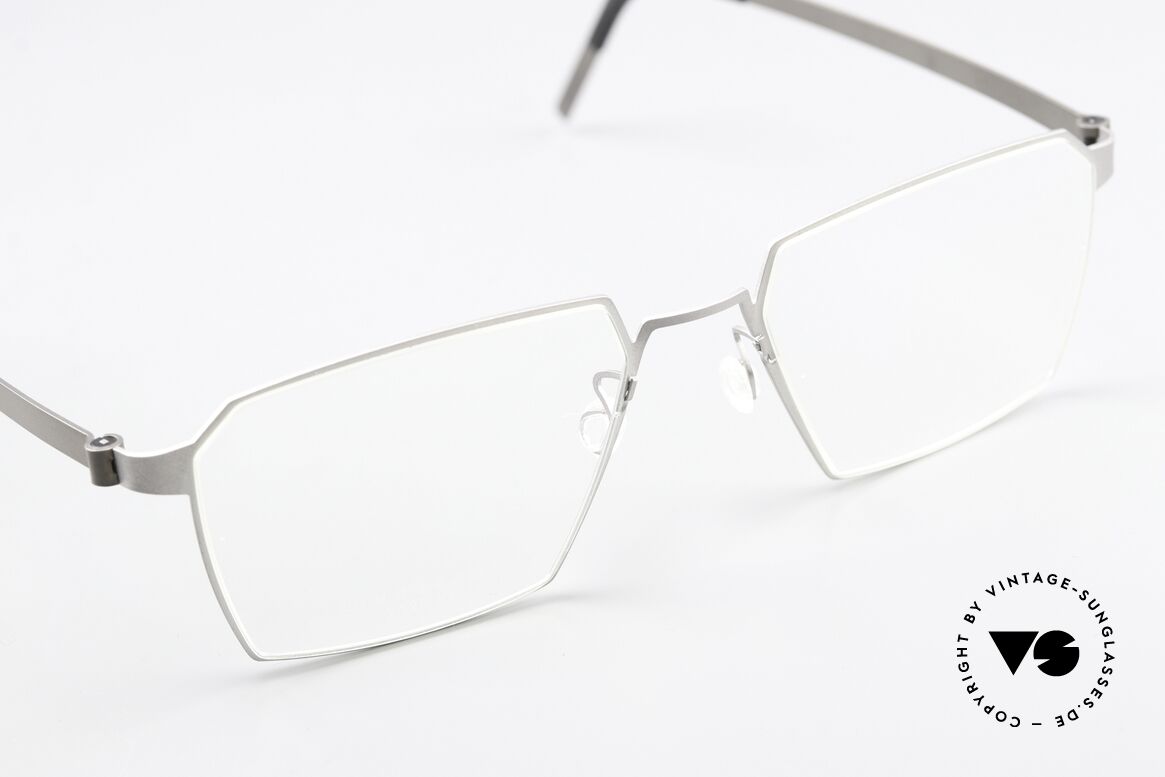 Lindberg 9628 Strip Titanium Square Titanium Frame, unworn, NOS, with an original hard case by Lindberg, Made for Men and Women