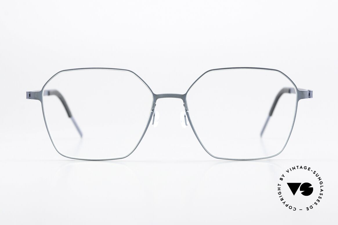 Lindberg 9624 Strip Titanium Ladies Glasses Titanium Teal, model 9624 in size 53/15, 135, color 107 (teal / aqua), Made for Women