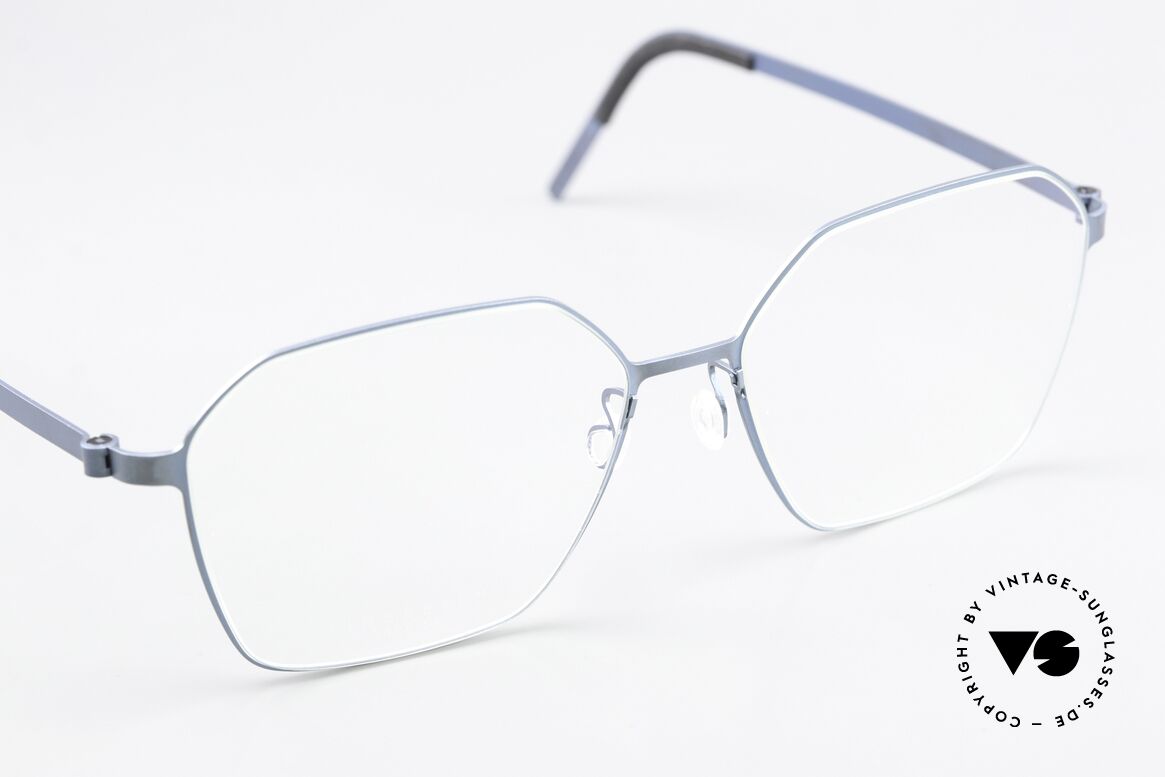 Lindberg 9624 Strip Titanium Ladies Glasses Titanium Teal, unworn, NOS, with an original hard case by Lindberg, Made for Women