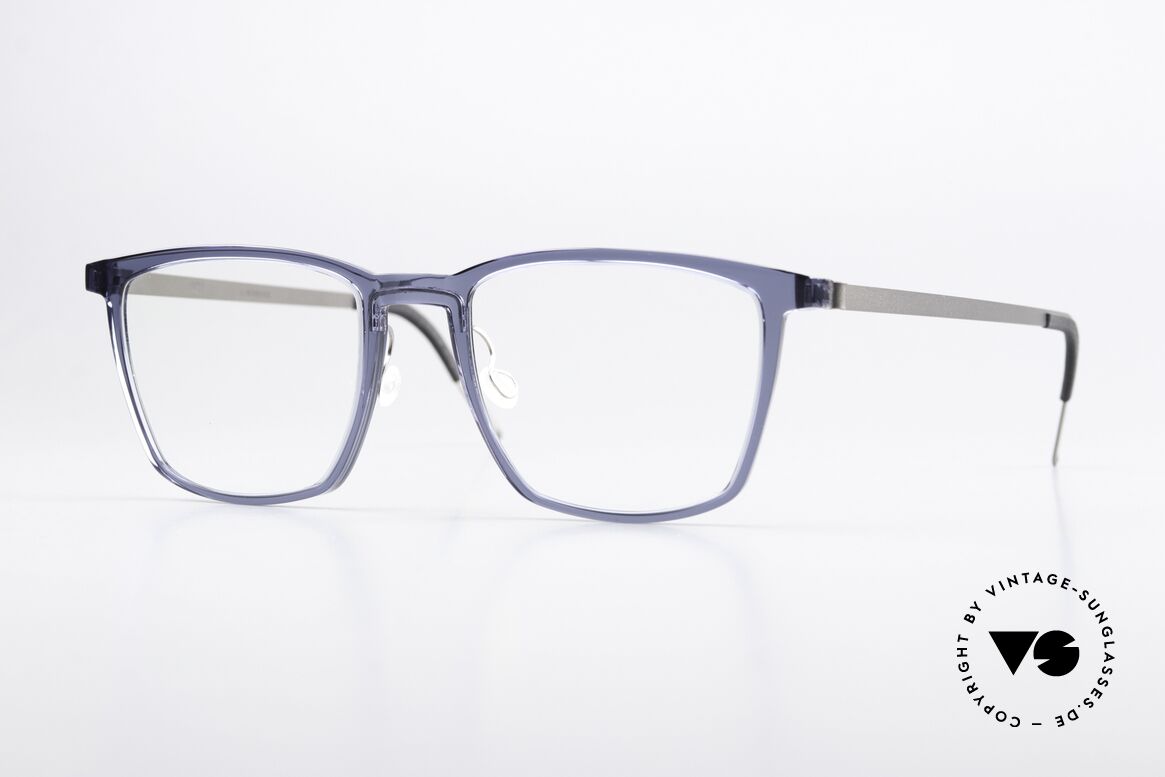 Lindberg 1260 54 Acetanium Large Vintage Frame Blue, square Lindberg glasses from the Acetanium Series, Made for Men