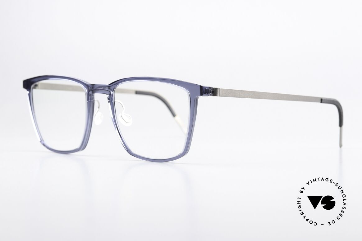 Lindberg 1260 54 Acetanium Large Vintage Frame Blue, great frame made of acetate & titanium combination, Made for Men