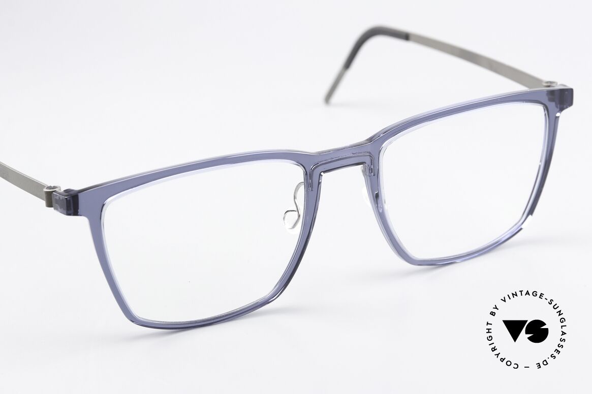Lindberg 1260 54 Acetanium Large Vintage Frame Blue, unworn designer piece with original LINDBERG case, Made for Men