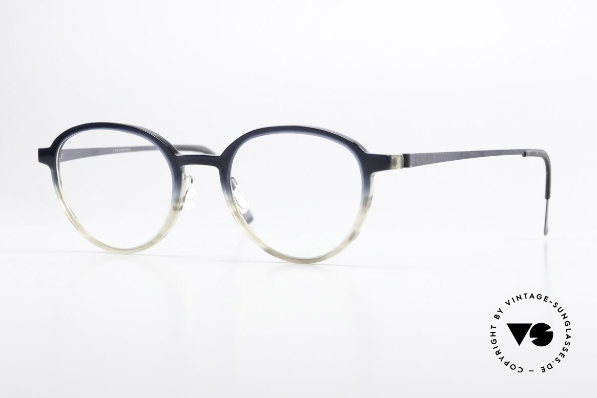 Lindberg 1176 Acetanium Frame From Blue To Gray, Lindberg, frame gradient from dark blue to gray horn, Made for Men and Women