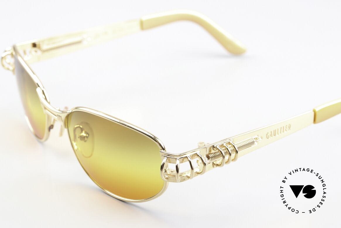 Jean Paul Gaultier 56-6105 Designer Shades 1997, simply ingenious refined details (typical Gaultier), Made for Men and Women