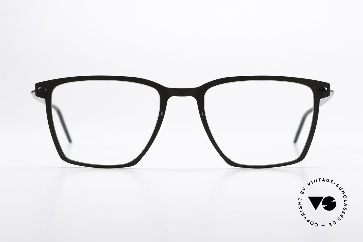 Lindberg 6554 NOW Dark Brown And Dark Blue, square model 6554, size 52/20, for ladies and gents, Made for Men and Women