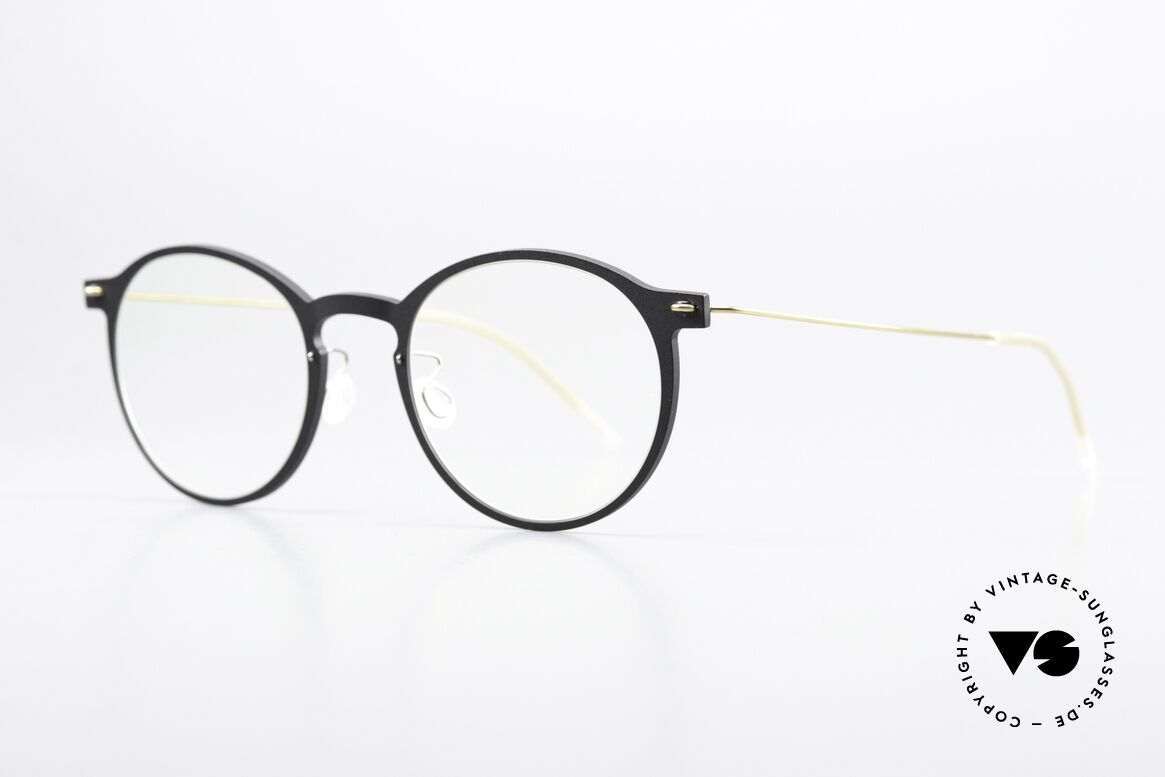 Lindberg 6541 NOW Dull Black And Matt Gold, color GT: matt black front with matt gold temples, Made for Men and Women Lindberg 6541 NOW Dull Black And Matt Gold, color GT: matt black front with matt gold temples, Made for Men and Women
