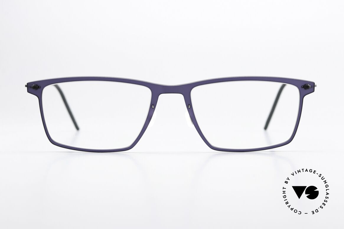 Lindberg 6544 NOW Dark Purple And Dark Gray, square model 6544, size 53/18, for ladies and gents, Made for Men and Women