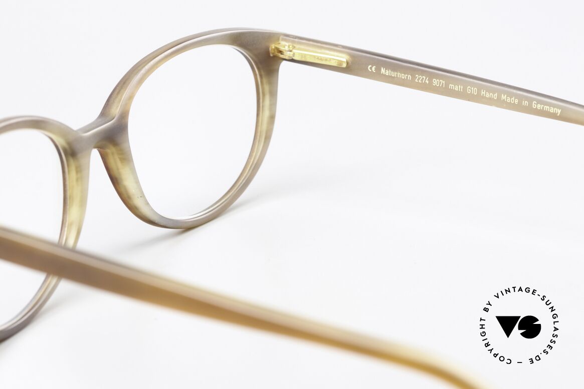 Hoffmann 2274 Glasses Made Of Real Horn, Size: small, Made for Women