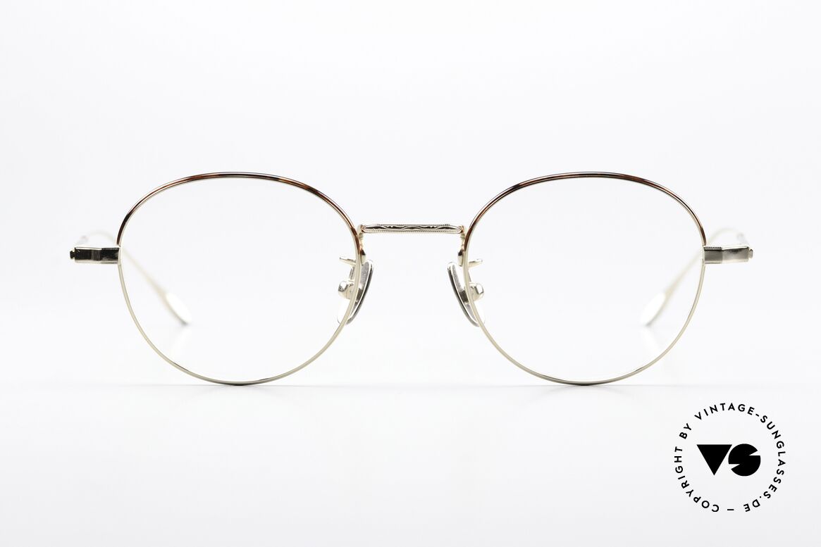 USh by Yuichi Toyama Michele High-End Panto Glasses, feather-light glasses made of ß-titanium; size 46/21, Made for Men and Women