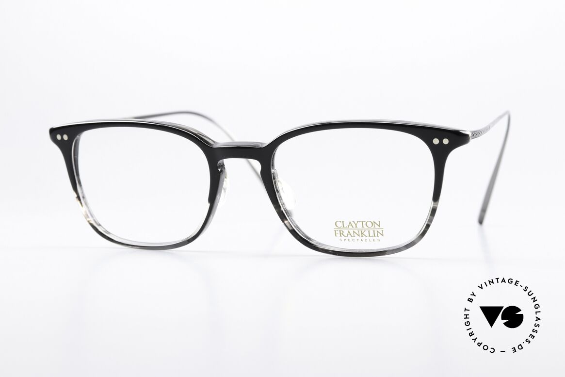 Clayton Franklin 764 Timless Eyewear Titanium, Clayton Franklin Spectacles, 764, size 50-19, 145, Made for Men and Women