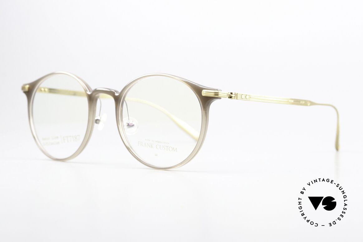 Frank Custom FT7187 Panto Eyewear Titanium, a sophisticated classic style frame with intelligent, Made for Men and Women