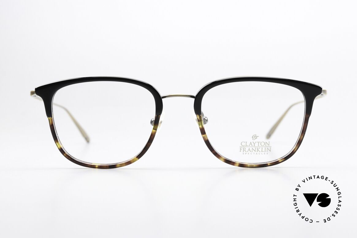Clayton Franklin 615 Titan Frame Black Havana, brand named after the inventor of bifocal glasses, Made for Men and Women