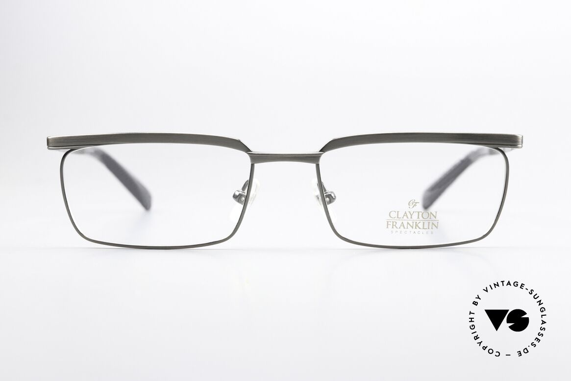 Clayton Franklin 567 Antique Metal Brushed Frame, brand named after the inventor of bifocal glasses, Made for Men and Women