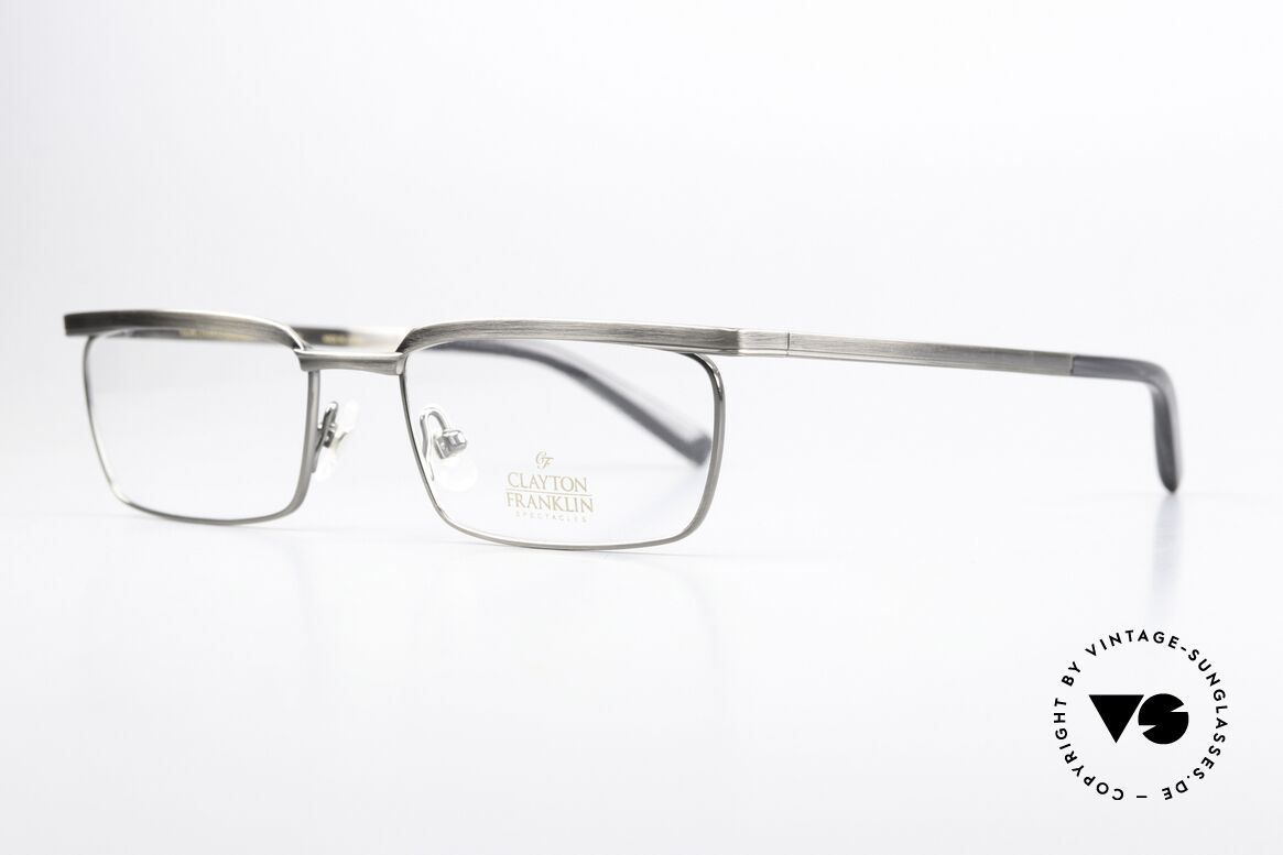 Clayton Franklin 567 Antique Metal Brushed Frame, Benjamin Franklin (founding father of the USA), Made for Men and Women