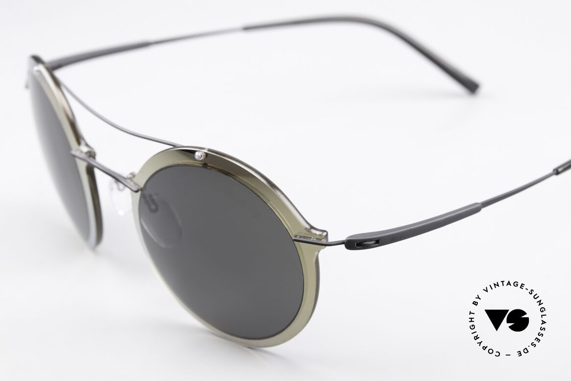 Silhouette 8705 With Polarized Sun Lenses, rimless titanium frame with plastic lens front, Made for Men and Women