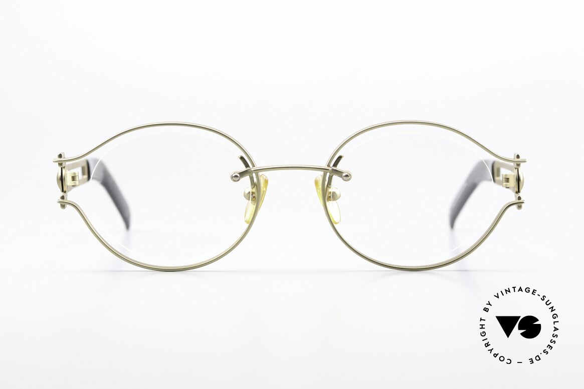 Yohji Yamamoto 52-4105 Avantgarde Designer Frame, unique vintage eyeglasses by Yohji Yamamoto of the 90s, Made for Men and Women