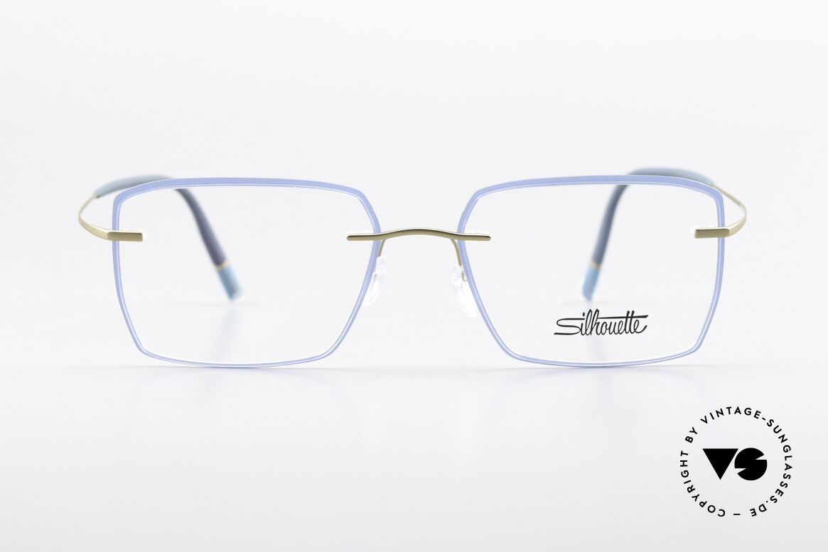 Silhouette 5518 Ocean Blue Accents Gold, Silhouette 5518 70 5540 eyeglasses, size 54-17, 140, Made for Women