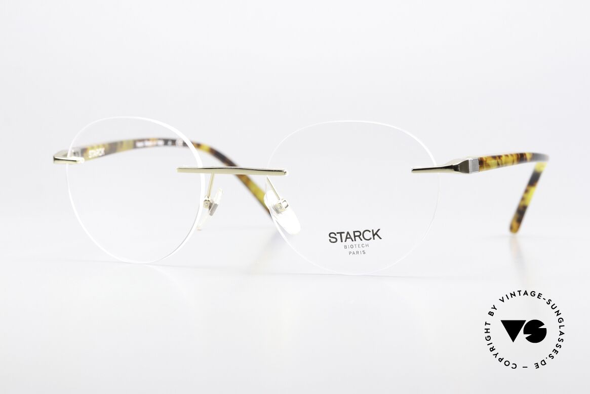 Starck Eyes SH2024 BioTech Rimless Glasses, Starck Eyes glasses SH2024 0001, size 53/20, 145mm, Made for Men and Women