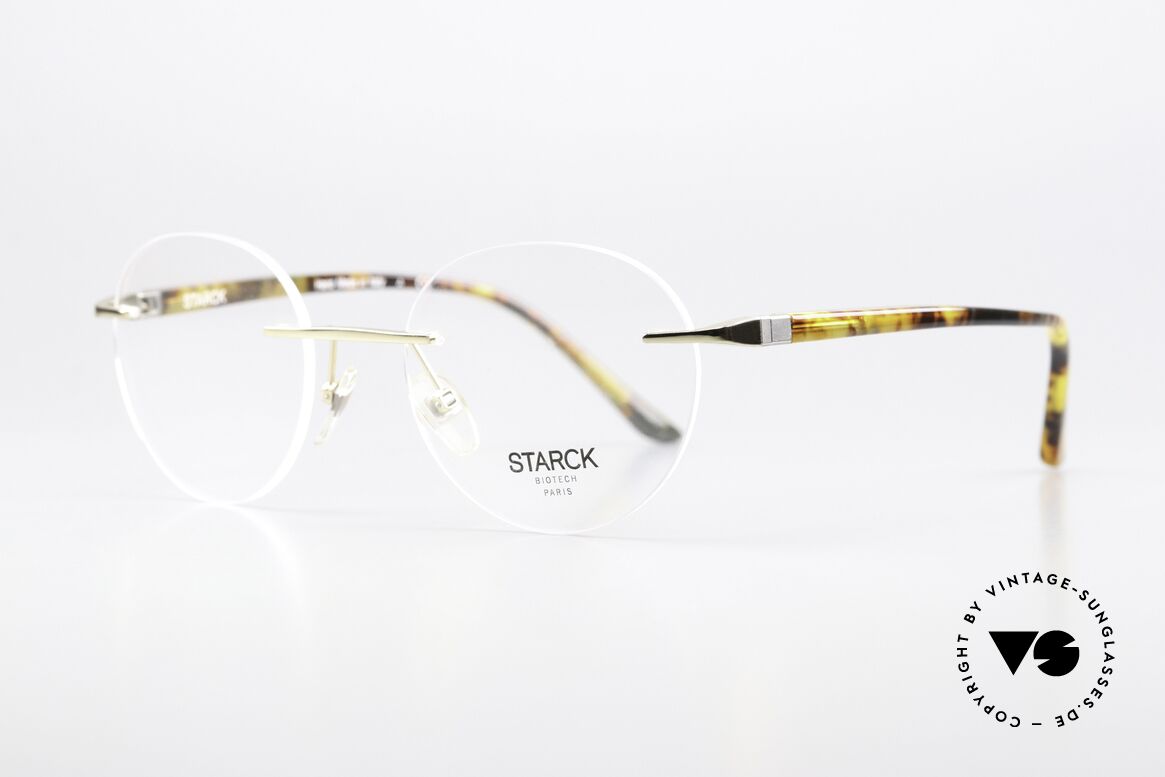 Starck Eyes SH2024 BioTech Rimless Glasses, innovation: temples have 360° freedom of movement, Made for Men and Women